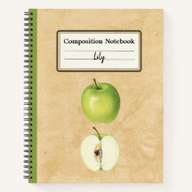 Een groene appel en een half gepersonaliseerde com