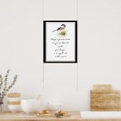 Een groene boom in je hart poster (Keuken)