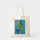 een groene canvas tas (Voorkant)