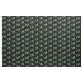 Een groene draak met goudversiering stof (Yard (91,4 cm))
