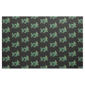 Een groene draak met goudversiering stof (Fat Quarter)
