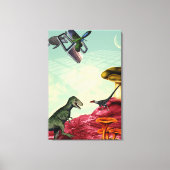 Een groene en adembenemende planeet canvas afdruk (Voorkant)