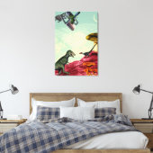 Een groene en adembenemende planeet canvas afdruk (Insitu (Slaapkamer))