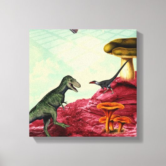 Een groene en adembenemende planeet canvas afdruk (Voorkant)