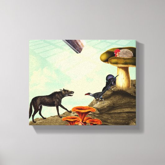 Een groene en adembenemende planeet canvas afdruk (Voorkant)