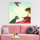 Een groene en adembenemende planeet canvas afdruk (Insitu (Woonkamer))