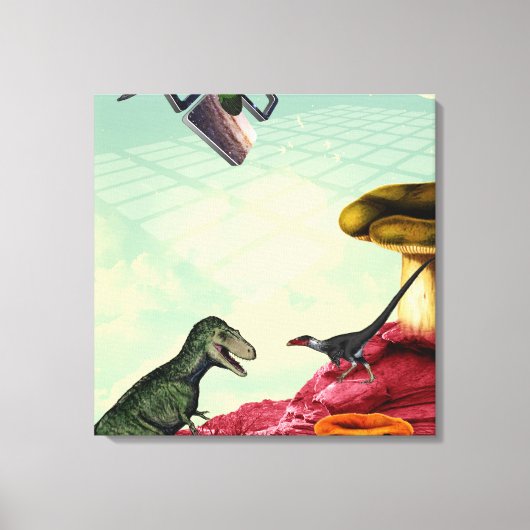 Een groene en adembenemende planeet canvas afdruk (Voorkant)