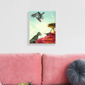 Een groene en adembenemende planeet canvas afdruk (Insitu (Woonkamer))