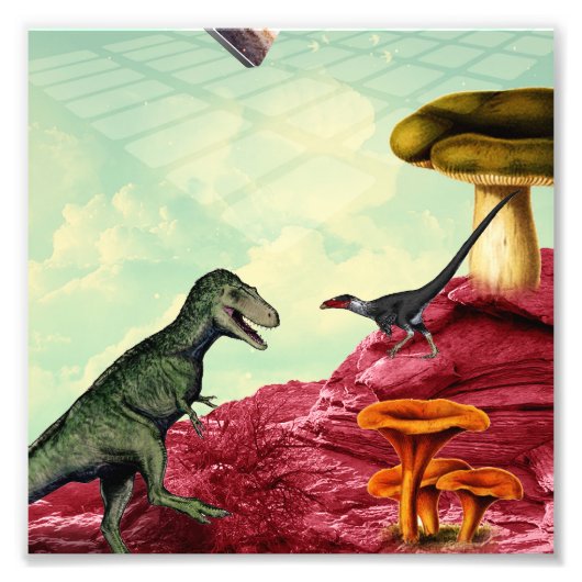 Een groene en adembenemende planeet foto afdruk (Voorkant)