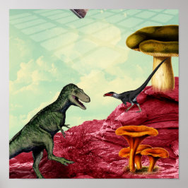 Een groene en adembenemende planeet poster