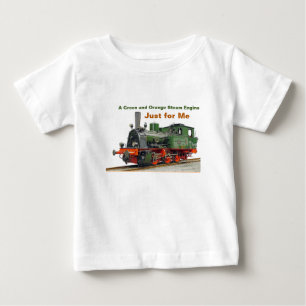 Een groene en Oranje stoommachine alleen voor mij