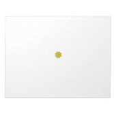 Een groene en rode bloem met zwarte stippen notitieblok (Voorkant)