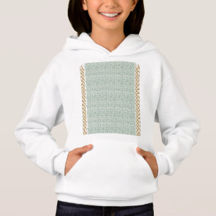 Een groene en witte achtergrond met kleine bladere