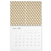 Een groene en witte achtergrond met kleine bladere kalender (Jan 2026)