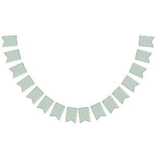 Een groene en witte achtergrond met kleine bladere vlaggetjes