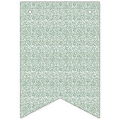 Een groene en witte achtergrond met kleine bladere vlaggetjes (Eerste vlag)