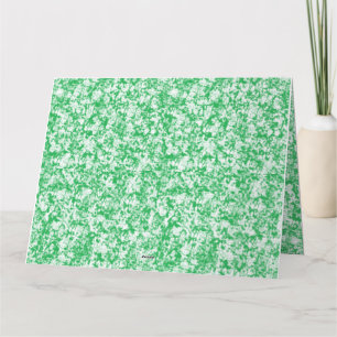 Een groene en witte achtergrond met kleine witte s bedankkaart