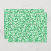 Een groene en witte achtergrond met kleine witte s briefkaart (Voorkant / Achterkant)