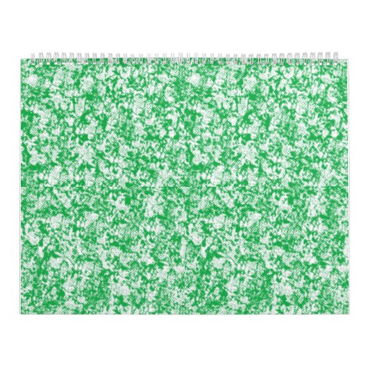 Een groene en witte achtergrond met kleine witte s kalender (Hoes)