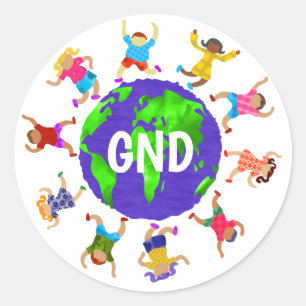 Een groene nieuwe deal voor onze toekomst ronde sticker