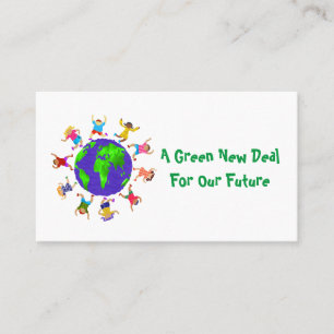 Een groene nieuwe deal voor onze toekomst visitekaartje