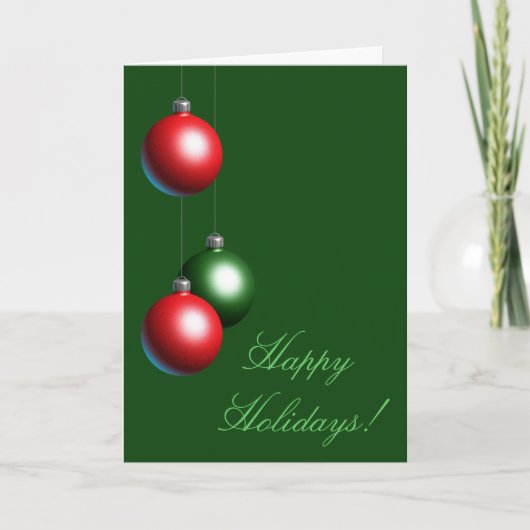 Een groene Prettige feestdagen (corp.) (Voorkant)