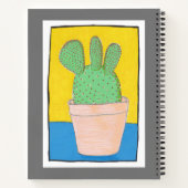 Een groene prik in een pot, met jouw naam notitieboek (Achterkant)