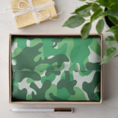 Een groene regenboog camouflage tissue papier (Geschenk)