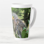 Een groene reiger latte mok (Rechterhoek)