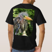 Een groene reiger t-shirt (Achterkant)