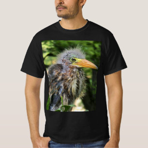 Een groene reiger t-shirt