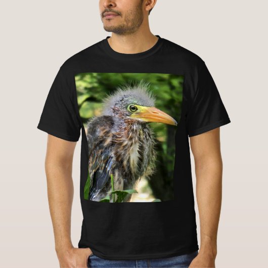 Een groene reiger t-shirt (Voorkant)