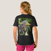 Een groene reiger t-shirt (Achterkant volledig)