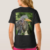 Een groene reiger t-shirt (Achterkant)
