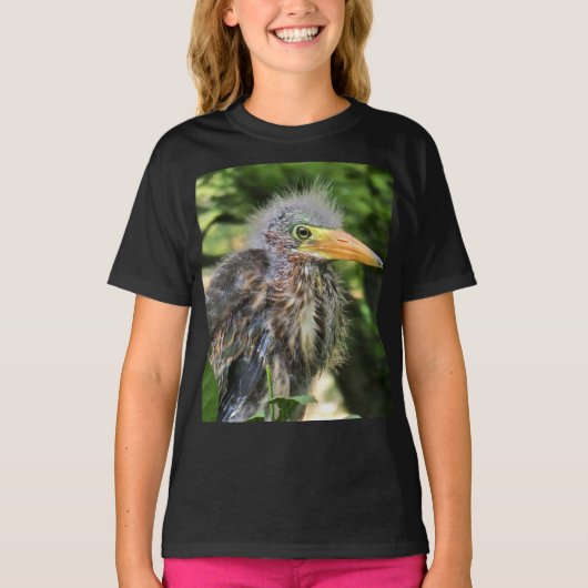 Een groene reiger t-shirt (Voorkant)