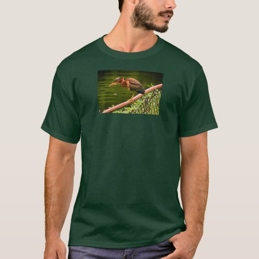 Een groene reiger t-shirt (Voorkant)