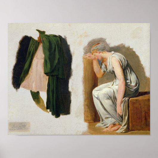 Een groene toga en Camille Poster (Voorkant)