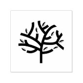 Een groene-verlofboom  zelfinktende stempel (Design)