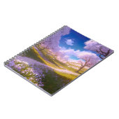 Een groene weide versierd met bloeiende bloemen notitieboek (Linkerzijde)