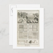 Een groentetuin uit 'The Encyclopedia of Scie' Briefkaart (Voorkant / Achterkant)