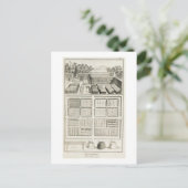 Een groentetuin uit 'The Encyclopedia of Scie' Briefkaart (Staand voorkant)