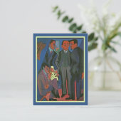 Een groep artiesten van Ernst Ludwig Kirchner Briefkaart (Staand voorkant)