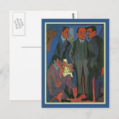 Een groep artiesten van Ernst Ludwig Kirchner Briefkaart (Voorkant / Achterkant)