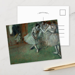 Een groep dansers   Edgar Degas Briefkaart