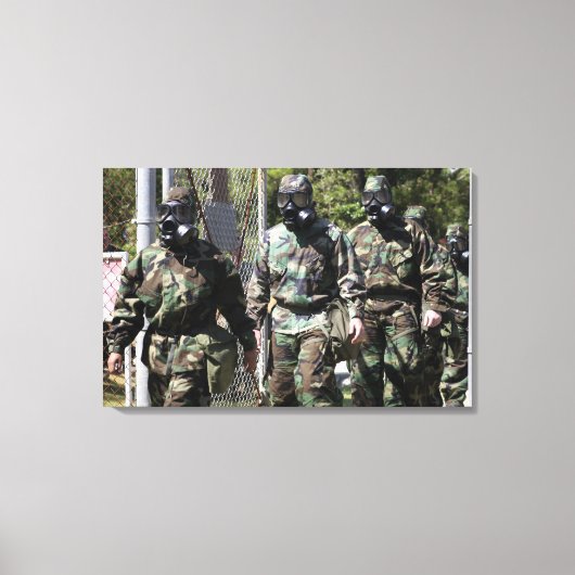 Een groep deelnemers aan de Solar Challenge Canvas Afdruk (Voorkant)