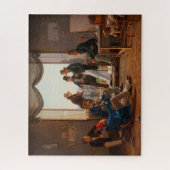 Een groep Deense artiesten in Rome│Constantin Hans Legpuzzel (Verticaal)