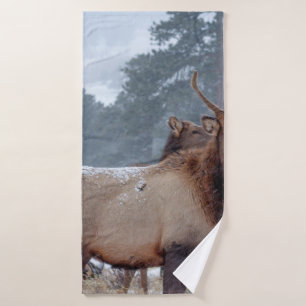 EEN GROEP DEERS BADHANDDOEK