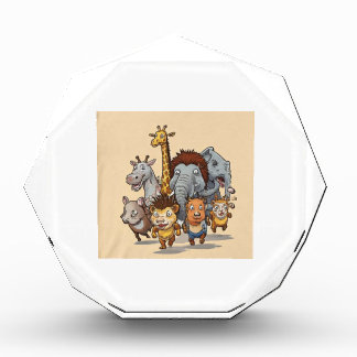 Een groep dieren in een race fotoblokken