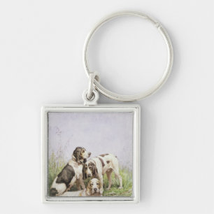 Een groep Franse honden Sleutelhanger