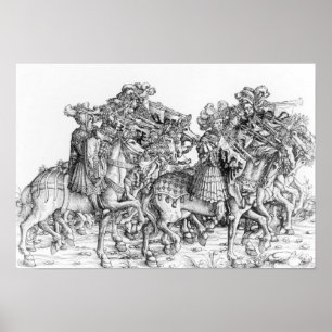 Een groep ingebouwde trompeters poster